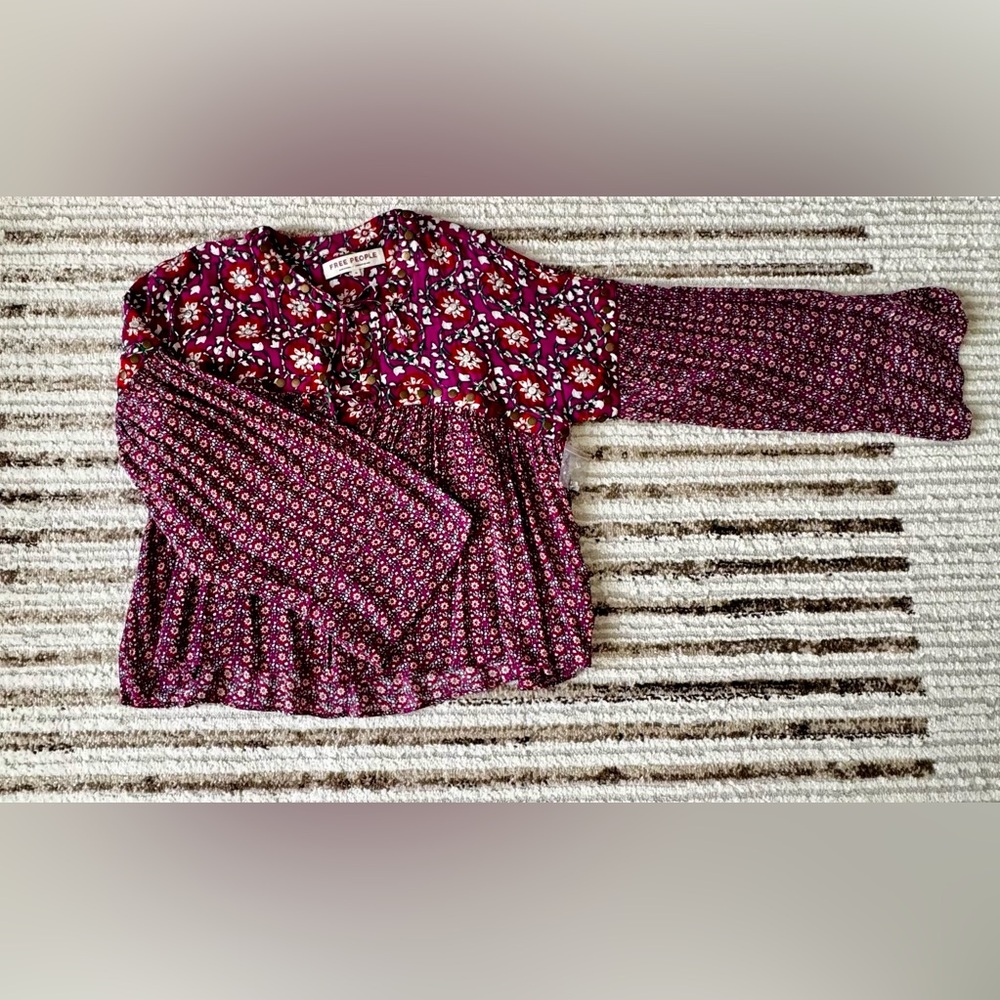 Free People Floral Shirt